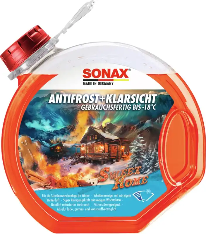 Finale Uitverkoop SONAX Sweet-Home Ruitenwisservloeistof Antivries -18 - Jerrycan 3 liter