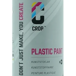 Direct Beschikbaar CROP Plastic Paint ZWART MAT spuitbus 400ml