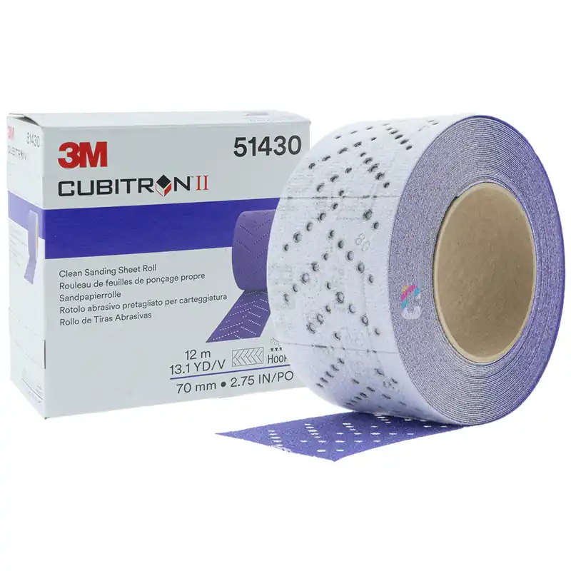 Fabrieksprijs 3M 737U Cubitron II Hookit Clean Schuurstroken op Rol 70mm x 12 meter