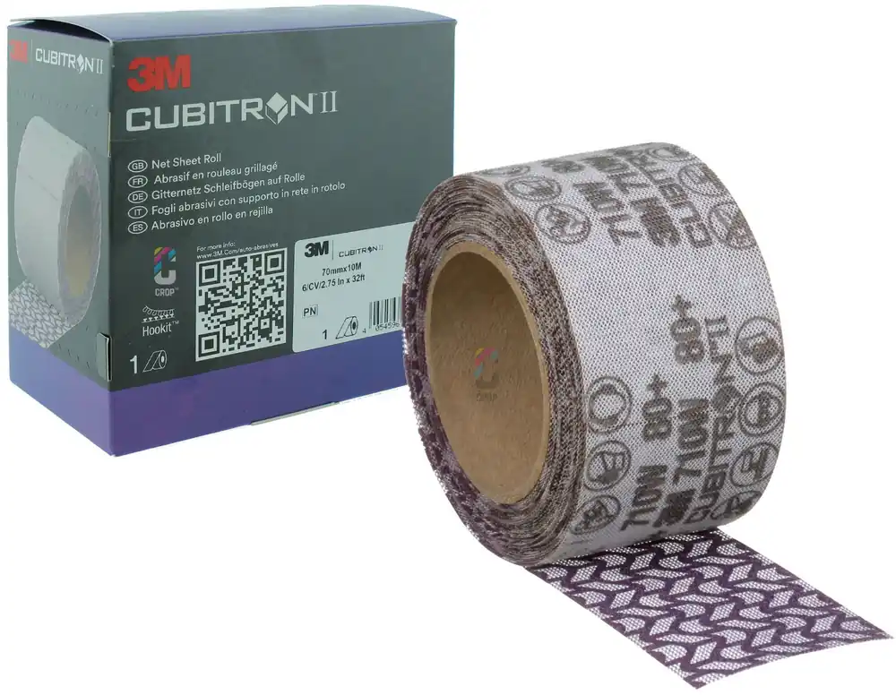 3M Cubitron II Net Schuurstroken 70mm x 10 meter - Rol Favoriet