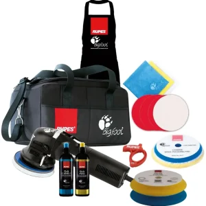 RUPES BigFoot LHR12 DUETTO Schuur- & Polijstmachine 125mm - LUX-set Flitsaanbieding