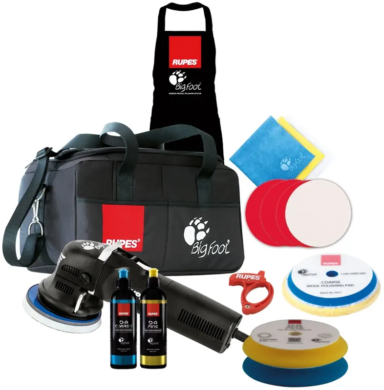 RUPES BigFoot LHR12 DUETTO Schuur- & Polijstmachine 125mm - LUX-set Flitsaanbieding