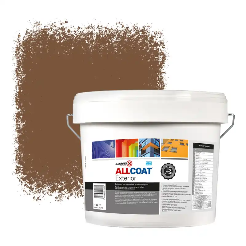 Zinsser Allcoat Exterior Muurverf RAL 8024 Beigebrown - 10 liter Goedkoop
