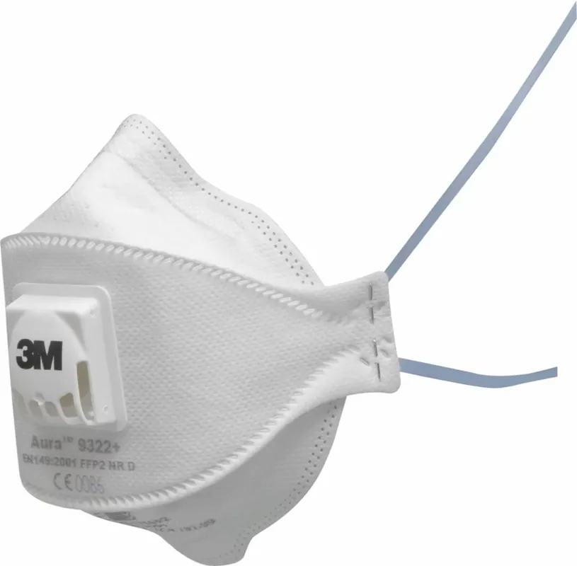 Fabrieksprijs 3M Aura Stofmasker 9322+ FFP2 Met Uitademventiel - 10 stuks