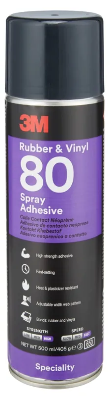3M 80 Rubber & Vinyl Lijmspray 500ml Favoriet