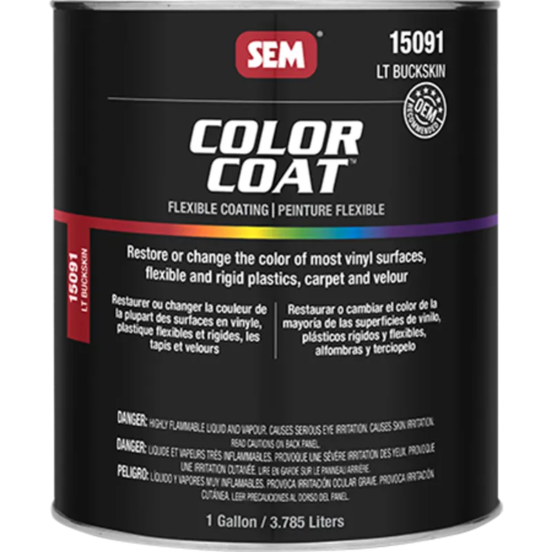 Betrouwbaar SEM Color Coat Light Buckskin Menglak Solvent 3,8 liter
