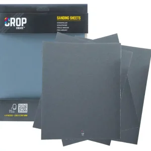 CROP Schuurpapier korrel 150 - 230x280mm - 4 stuks Finale Uitverkoop