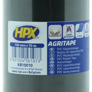 Express Levering HPX PVC tape ZWART 100mm - 10 meter