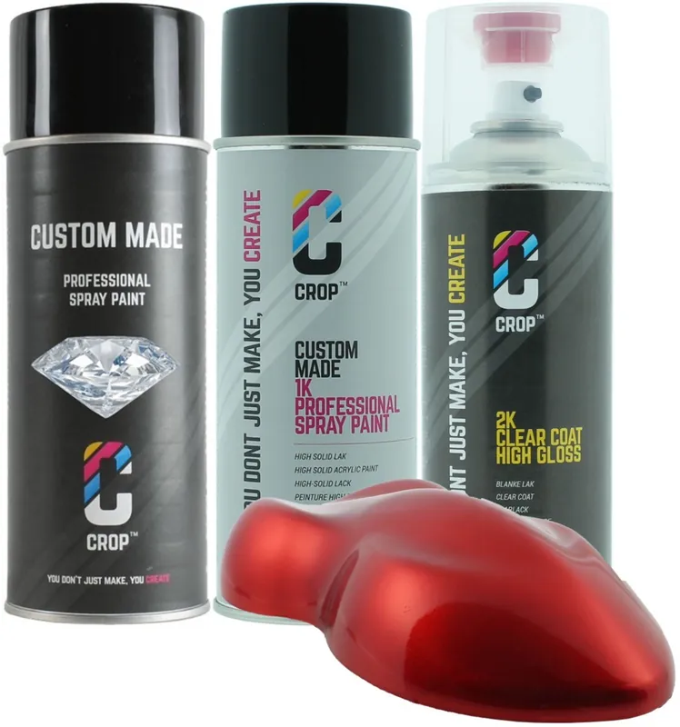 Beperkte Voorraad CROP Candy Apple Red spuitbus - Essential Pack