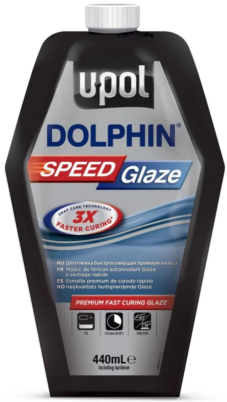 U-POL DOLPHIN Speed Glaze 2K Afwerkingsplamuur 440ml Lage Kosten