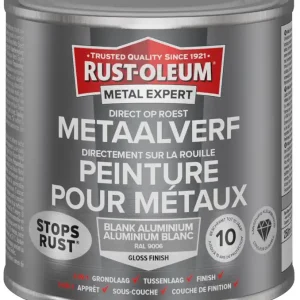 Rust-Oleum Metal Expert Direct Op Roest Metaal Verf 250ml - RAL 9006 Uitverkoop