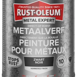 Rust-Oleum Metal Expert Direct Op Roest Hamerslag Verf Zwart 750ml Must-Have