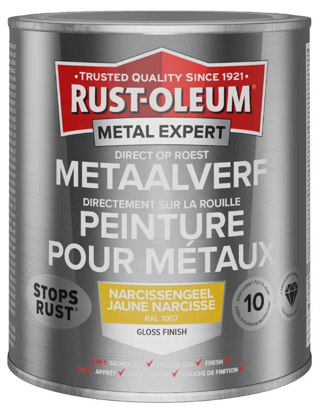 Rust-Oleum Metal Expert Direct Op Roest Metaal Verf 750ml - RAL 1007 Flitsaanbieding