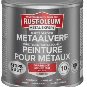 Rust-Oleum Metal Expert Direct Op Roest Metaal Verf 250ml - RAL 3000 Koopje