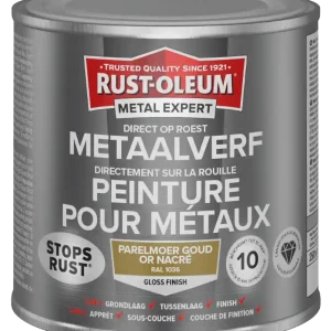 Rust-Oleum Metal Expert Direct Op Roest Metaal Verf 250ml - RAL 1036 Hoge Kwaliteit