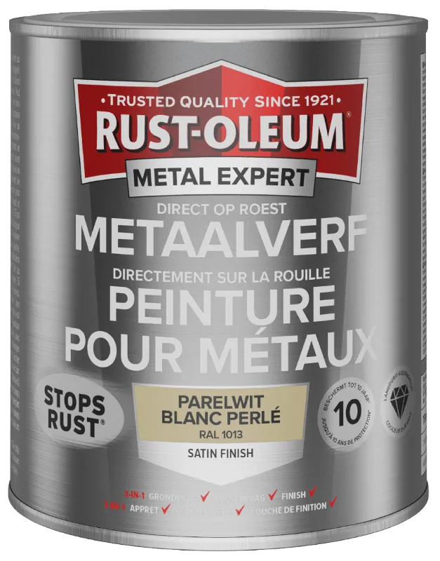 Koop Vandaag Rust-Oleum Metal Expert Direct Op Roest Metaal Verf Zijdeglans 750ml - RAL 1013