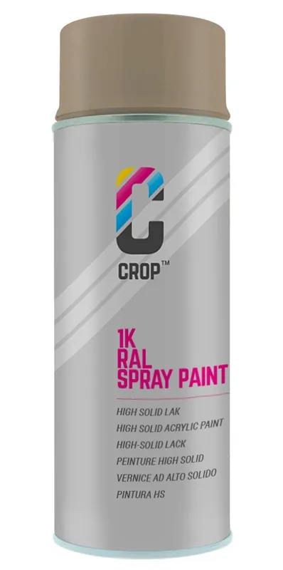 Meest Verkocht CROP RAL 1019 Hoogglans Grijsbeige spuitbus 400ml