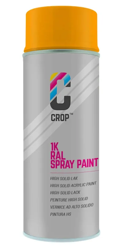 CROP RAL 1028 Hoogglans Meloengeel spuitbus 400ml Korting