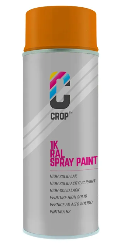 Op = Op CROP RAL 2000 Hoogglans Geeloranje spuitbus 400ml