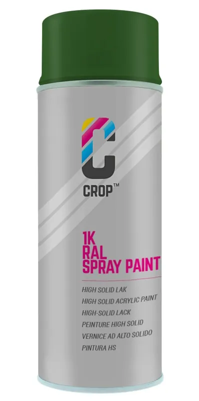 CROP RAL 6002 Hoogglans Loofgroen spuitbus 400ml Nieuw