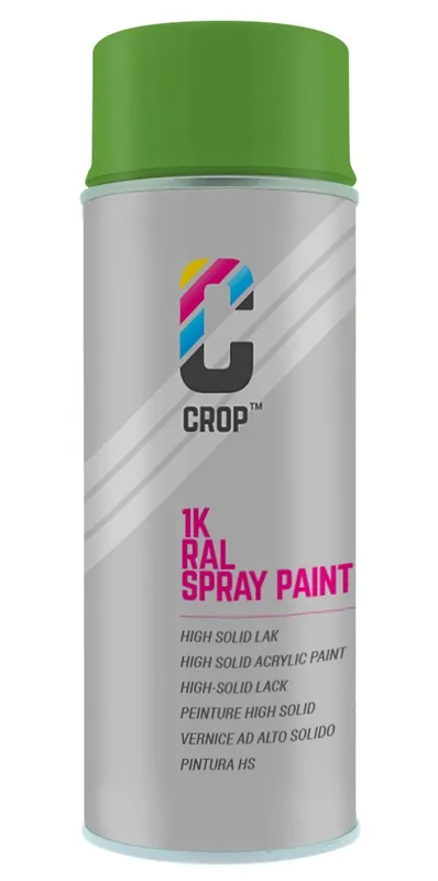 CROP RAL 6018 Hoogglans Geelgroen spuitbus 400ml Dagaanbieding