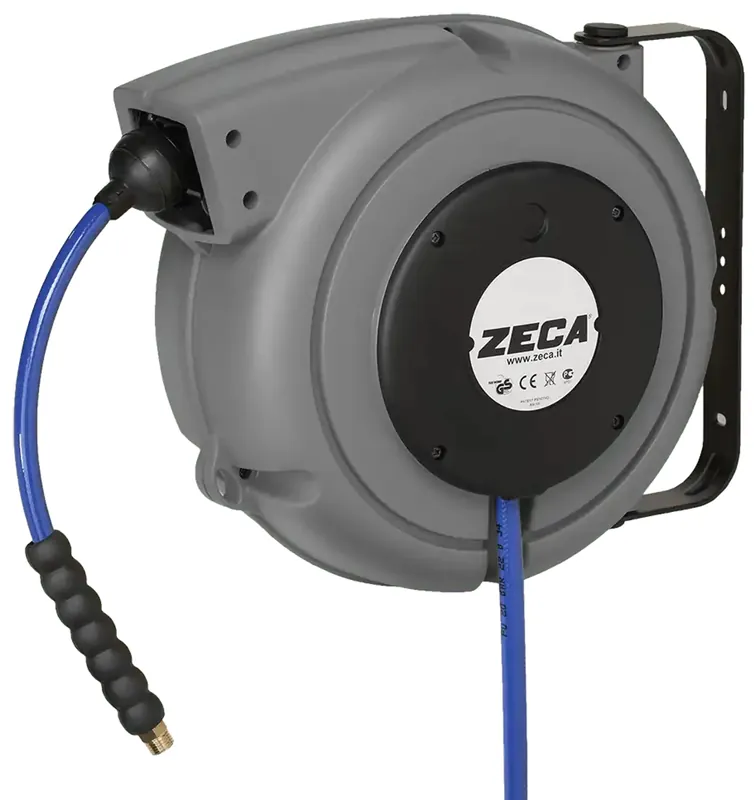 ZECA 804 Automatische Slanghaspel Zilver 9+1 meter 8mm Gecertificeerd