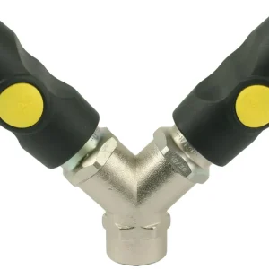 Speciale Aanbieding Prevost ASI Y-Stuk Snelkoppeling 6mm - Gele drukknop