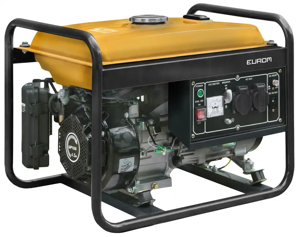 EUROM GE2501 Benzine Generator 3,5 kW - 2200 Watt Aanbieding