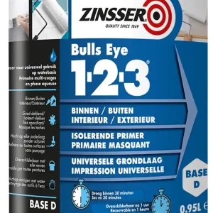 Zinsser Bulls Eye 1-2-3 1 liter - Hechtprimer Beperkte Voorraad