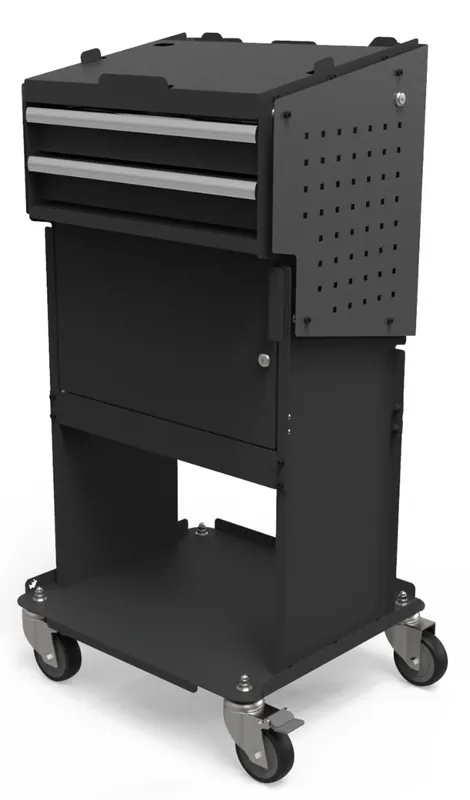 Bestseller BOXO Diagnosewagen ZWART - 2 lades
