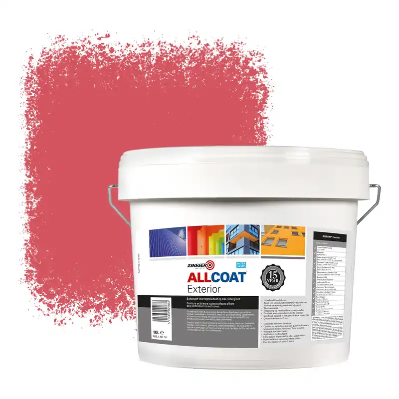 Zinsser Allcoat Exterior Muurverf RAL 3017 Roze - 10 liter Shop Nu