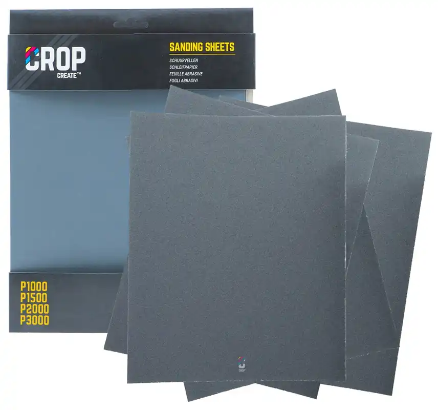 CROP Waterproof Schuurpapier Set - P1000 + P1500 + P2000 + P3000 Hoge Kwaliteit