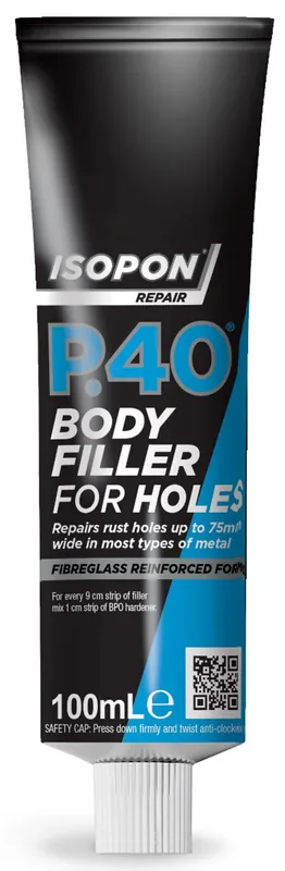 U-POL P40 Auto Plamuur voor Gaten - Tube 100ml Uitverkoop