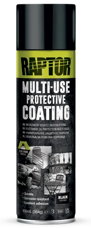 Raptor Liner Multi-Use Bedliner Coating ZWART spuitbus 450ml Koop Online