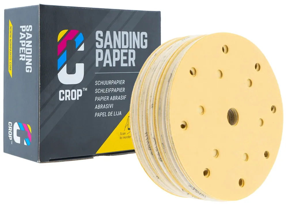 CROP Gold Schuurschijf 150mm korrel 280 - 50 stuks Finale Uitverkoop