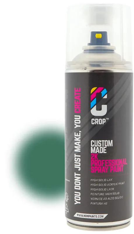 CROP 2K Spuitbus RAL 6000 Patinagroen 400ml Op = Op