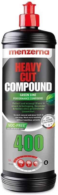 Menzerna 400 GREEN LINE Heavy Cut Compound - VOC-vrij Snelle Levering
