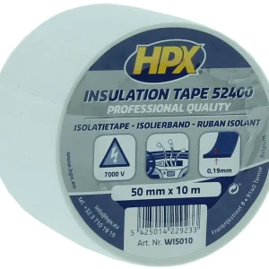 Betaalbaar HPX 52400 Isolatietape WIT 50mm x 10 meter