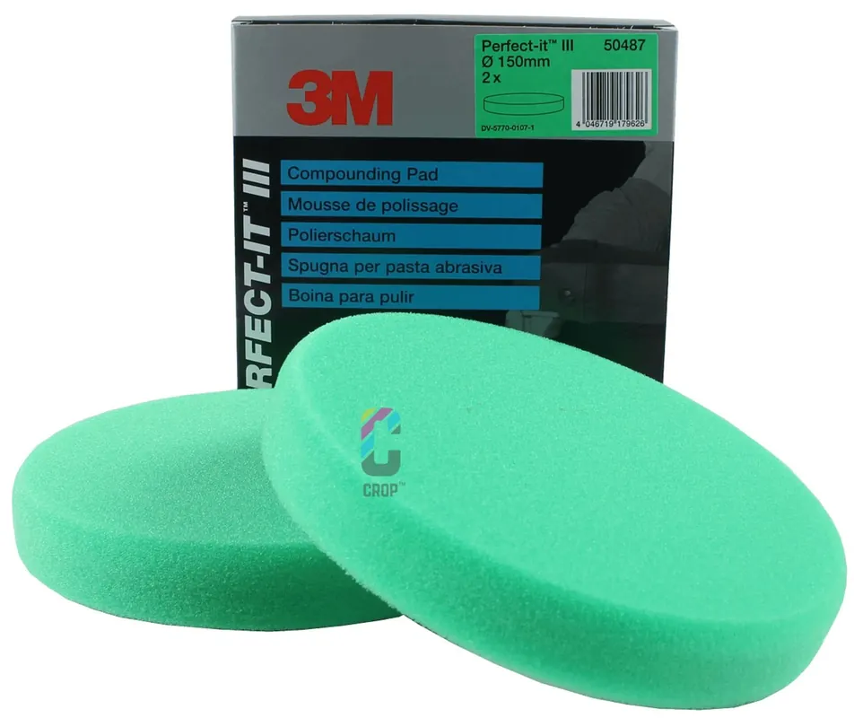 3M 50487 Perfect-It III Polijstschijf 150mm - Groen Medium - 2 stuks Aanbieding