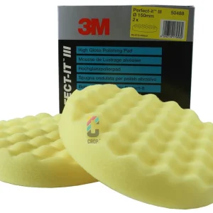 Nu Kopen 3M 50488 Perfect-It III Gewafelde Hoogglans Polijstschijf 150mm - Geel - 2 stuks