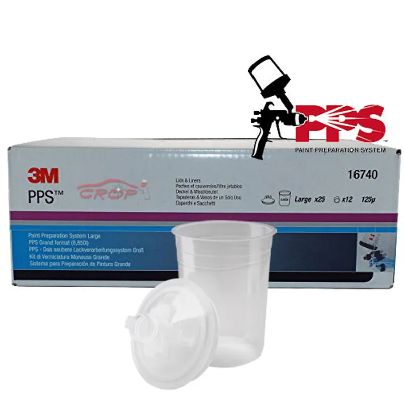 3M PPS Groot Kit 850ml Binnenbekers & deksels - 25 stuks Seizoensaanbieding