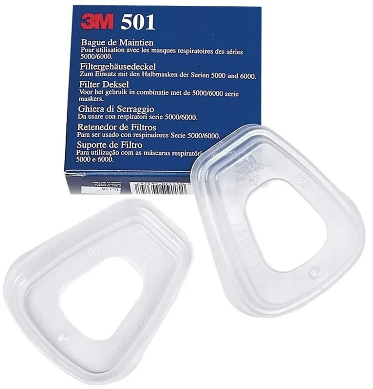 Voordeelprijs 3M 501 Filterhouder - 2 stuks voor 3M masker