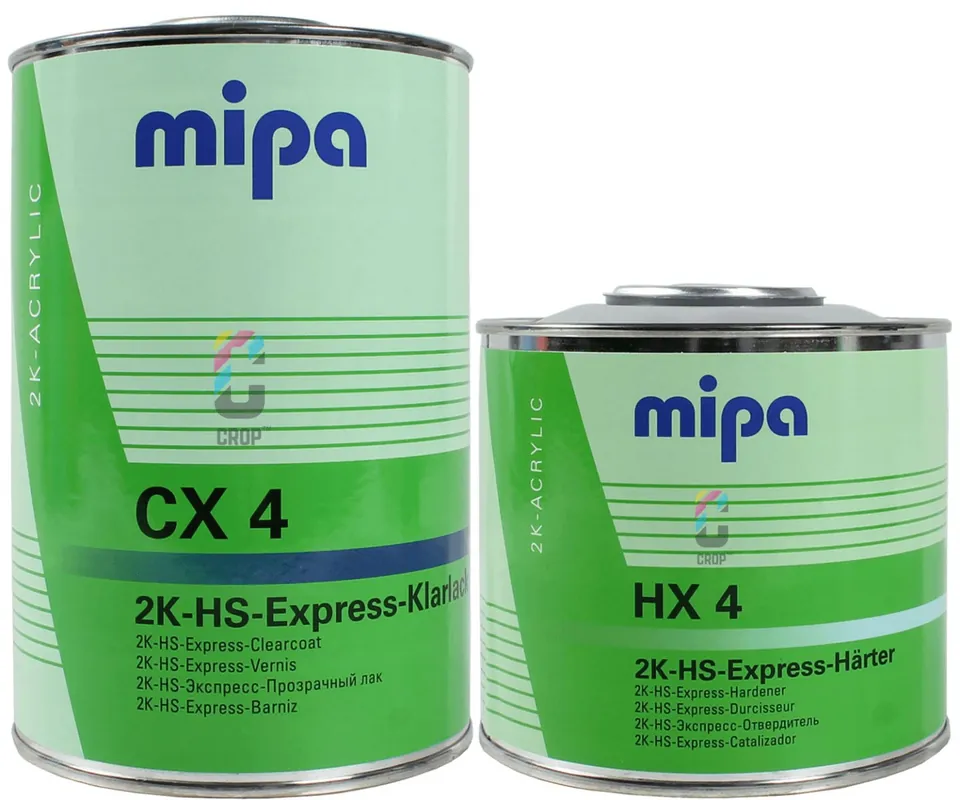 Exclusieve Aanbieding MIPA CX4 2K Luchtdrogende Blanke lak Hoogglans + Verharder - 1,5 liter Set