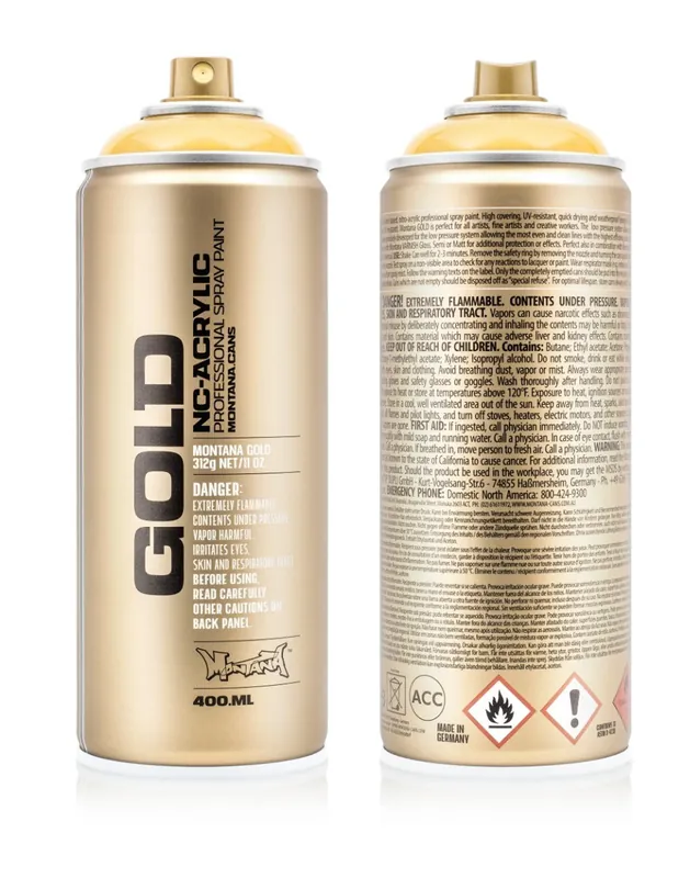 Fabrieksprijs Montana GOLD Transparent Yellow Cab T1220 spuitbus 400ml