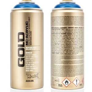 Montana GOLD Transparent Ultramarine T5080 spuitbus 400ml Laatste Versie
