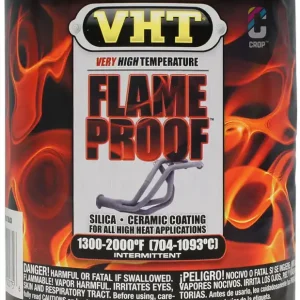 VHT Flameproof Hittebestendige Verf in Blik - Zwart Mat Exclusieve Aanbieding