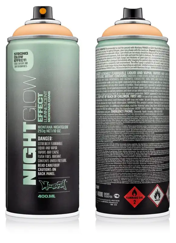 Montana Nightglow Lichtgevende Lak Oranje in Spuitbus 400ml Flitsaanbieding