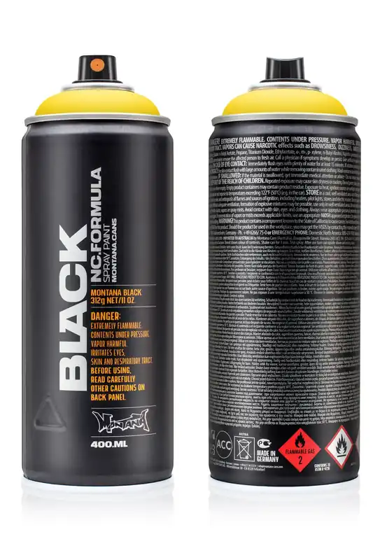 Montana BLACK 1025 Kicking Yellow spuitbus 400ml Beste Prijs
