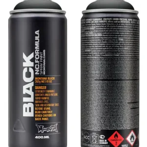 Montana BLACK 9001 Black spuitbus 400ml Exclusieve Aanbieding