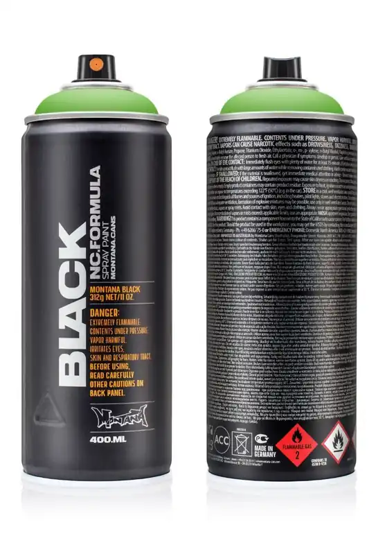 Tijdelijk Beschikbaar Montana BLACK P6000 Power Green spuitbus 400ml